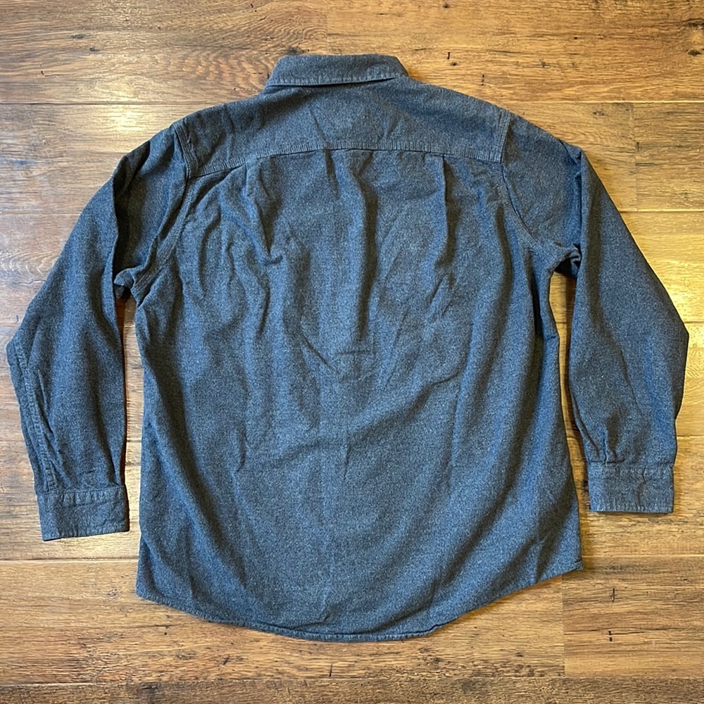 Eddie Bauer Cotton Gray Button Up Shirt Mens‎ Large - Picture 4 of 7